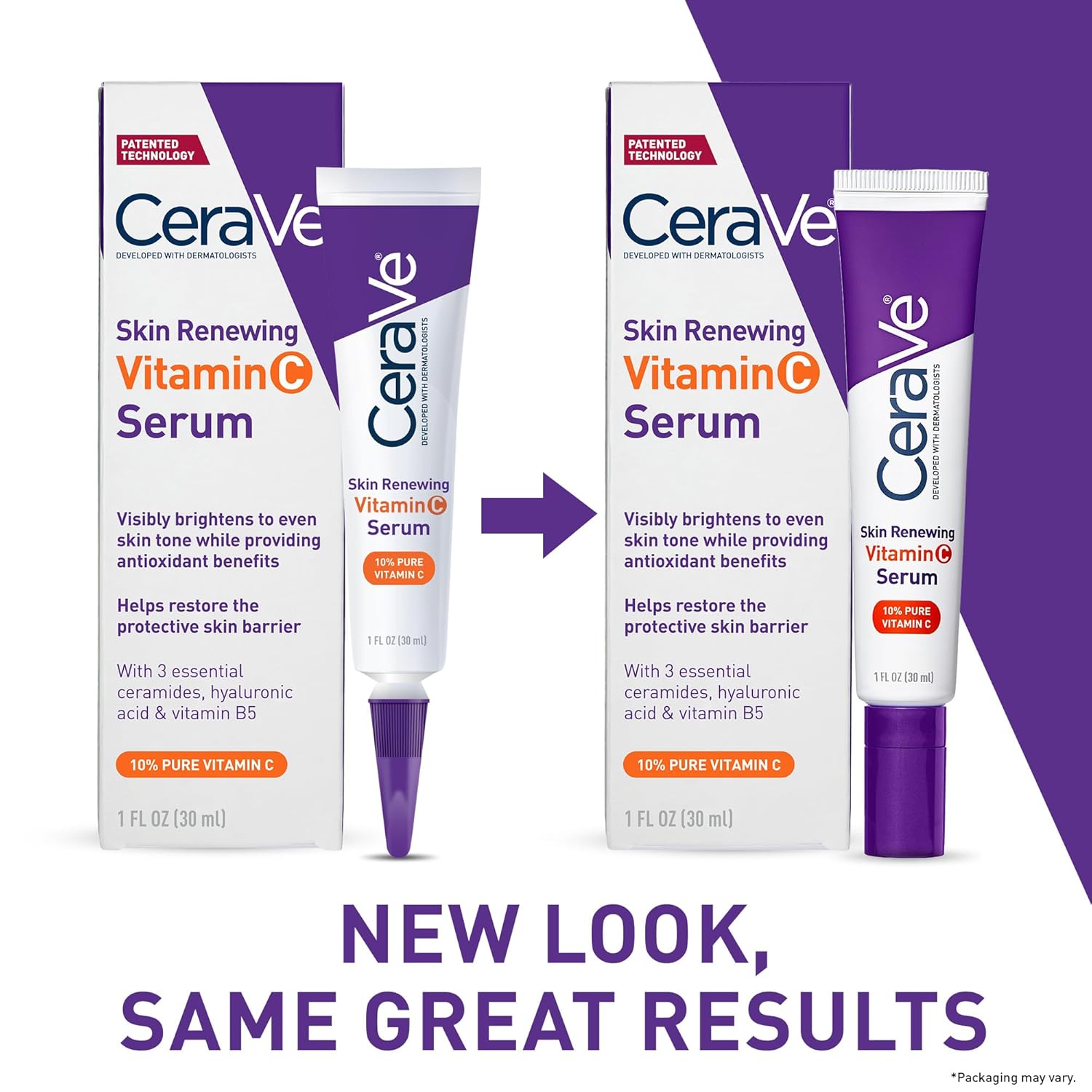 CeraVe Vitamin C Serum with Hyaluronic Acid | Skin Brightening Serum for Face with 10% Pure Vitamin C | Fragrance Free | 1 Fl. Oz-1