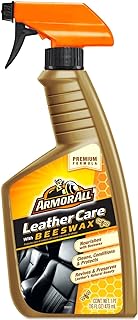 Armor All Car Leather Cleaner Spray, Beeswax Leather Care Spray for Cars, Trucks, Motorcycles, 16 Oz Each