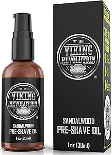 Pre Shave Oil for Men - Best Shaving Oil with Sandalwood for Safety Razor, Straight Razor - For the Smoothest, Irritation Free Shave