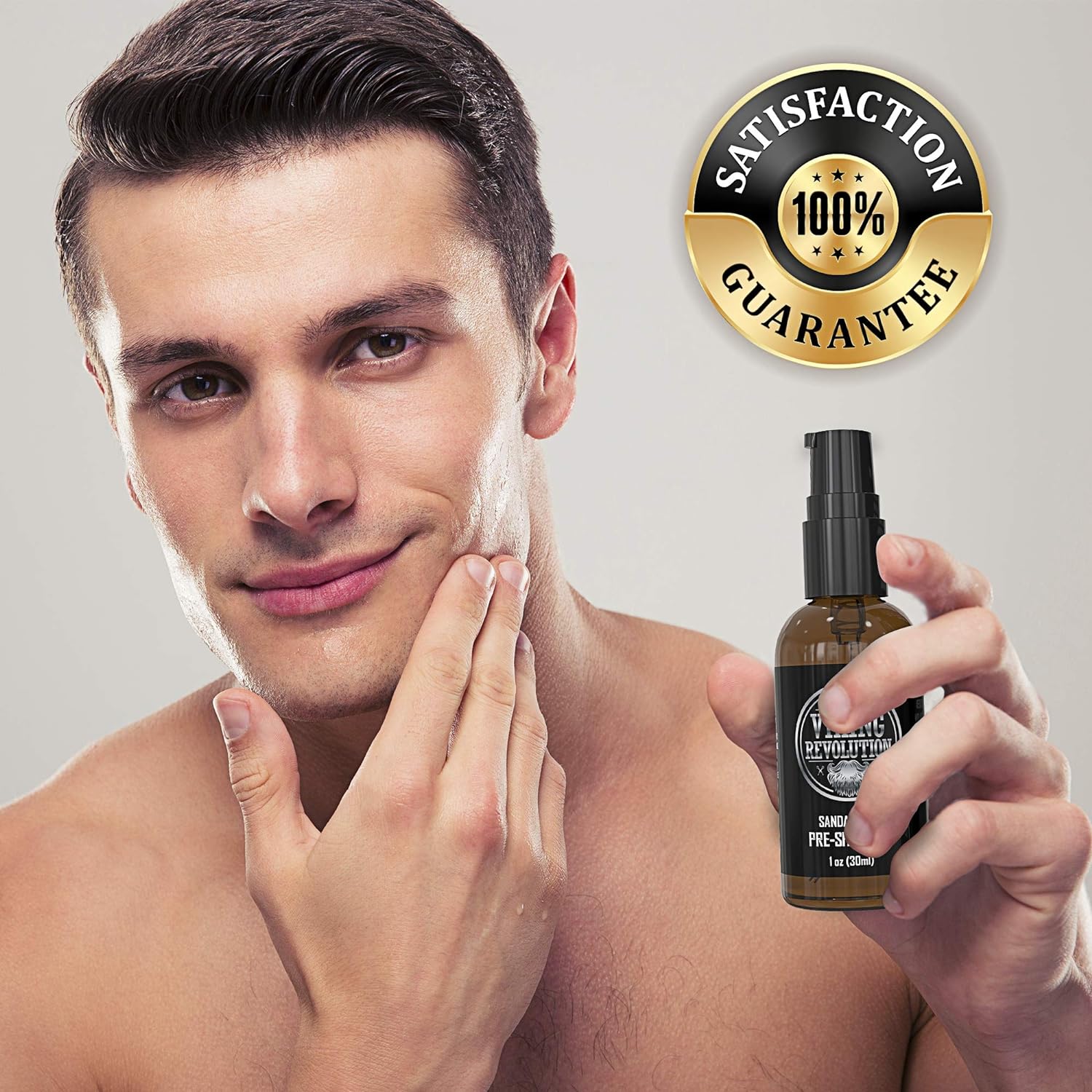 Pre Shave Oil for Men - Best Shaving Oil with Sandalwood for Safety Razor, Straight Razor - For the Smoothest, Irritation Free Shave-1