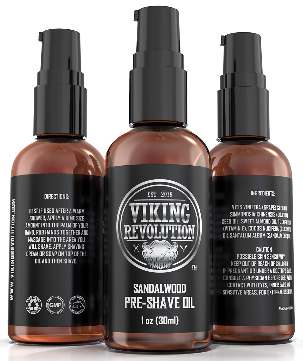 Pre Shave Oil for Men - Best Shaving Oil with Sandalwood for Safety Razor, Straight Razor - For the Smoothest, Irritation Free Shave-2