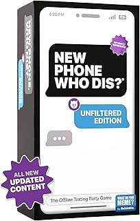 New Phone, Who Dis? by Relatable, The Offline Text Message Party Game, All New Updated Content, Card Games for Adults, Viral Party Game, Game Night Games, Includes 100 Inbox Cards and 300 Reply Cards