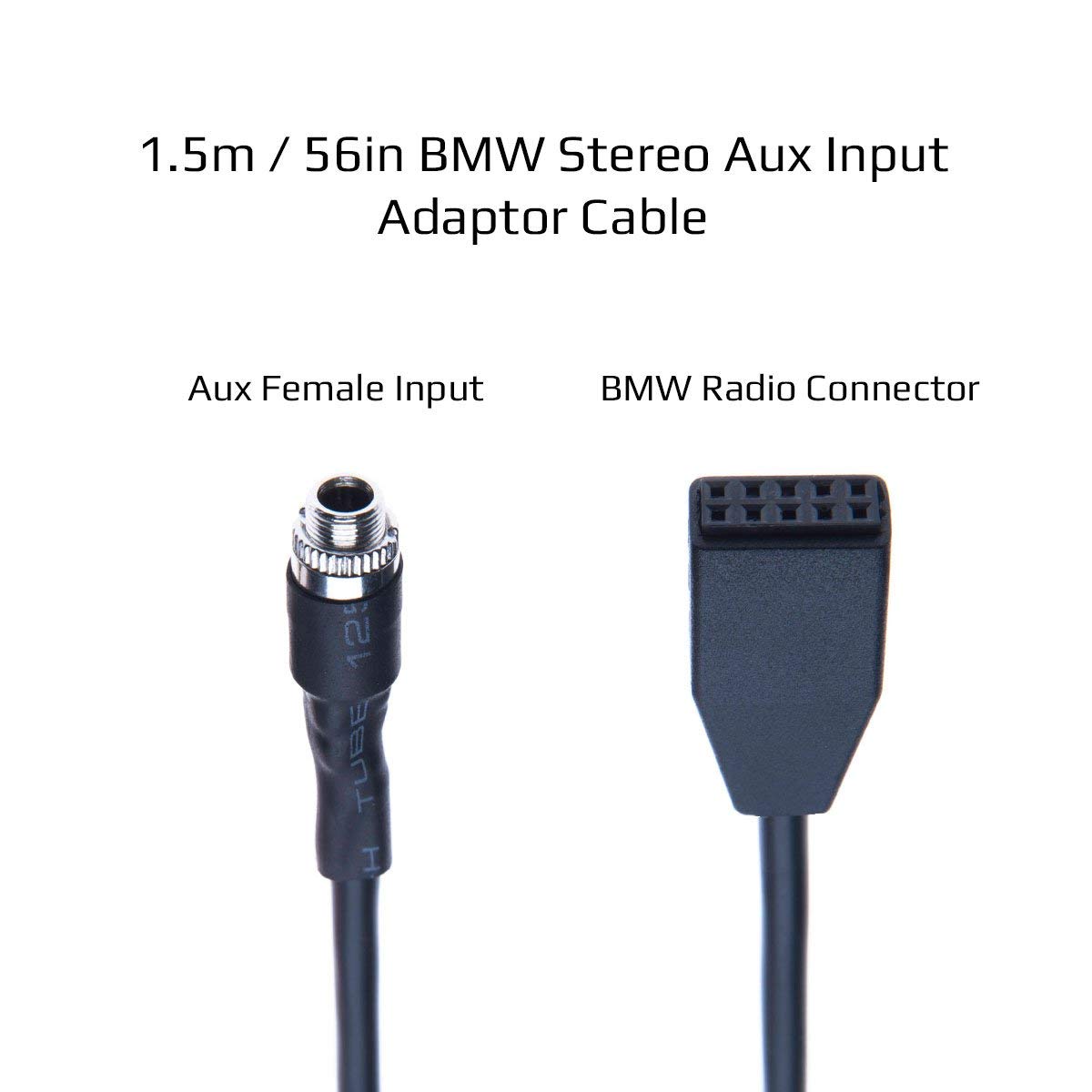 Keple BMW Aux Input Mounting Kit Auxiliary Audio Cable Adapter with 3.5mm Male Aux Cable 1m for BMW (E46) 320i / 320ci / 320cic / 323i / 323ci / 323cic / 325i / 325ci / 325cic / 328i / 328ci / 32-1