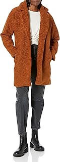 Amazon Essentials Women's Teddy Bear Fleece Oversized-Fit Lapel Jacket (Previously Daily Ritual)