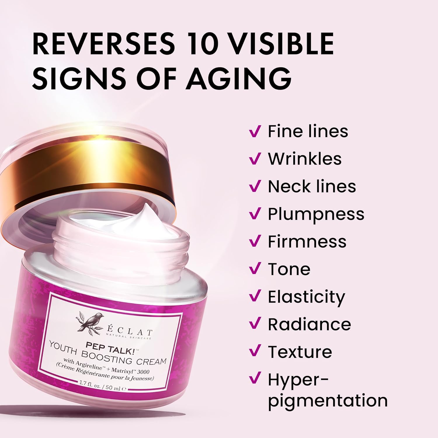 Collagen Anti Aging Face Cream with Patented Matrixyl-3000 & Argireline - 5x More Powerful w/ Pep-Boost Peptide Complex + 10 Antioxidants - Facial Wrinkle Day/Night Cream Face Moisturizer for Women-2