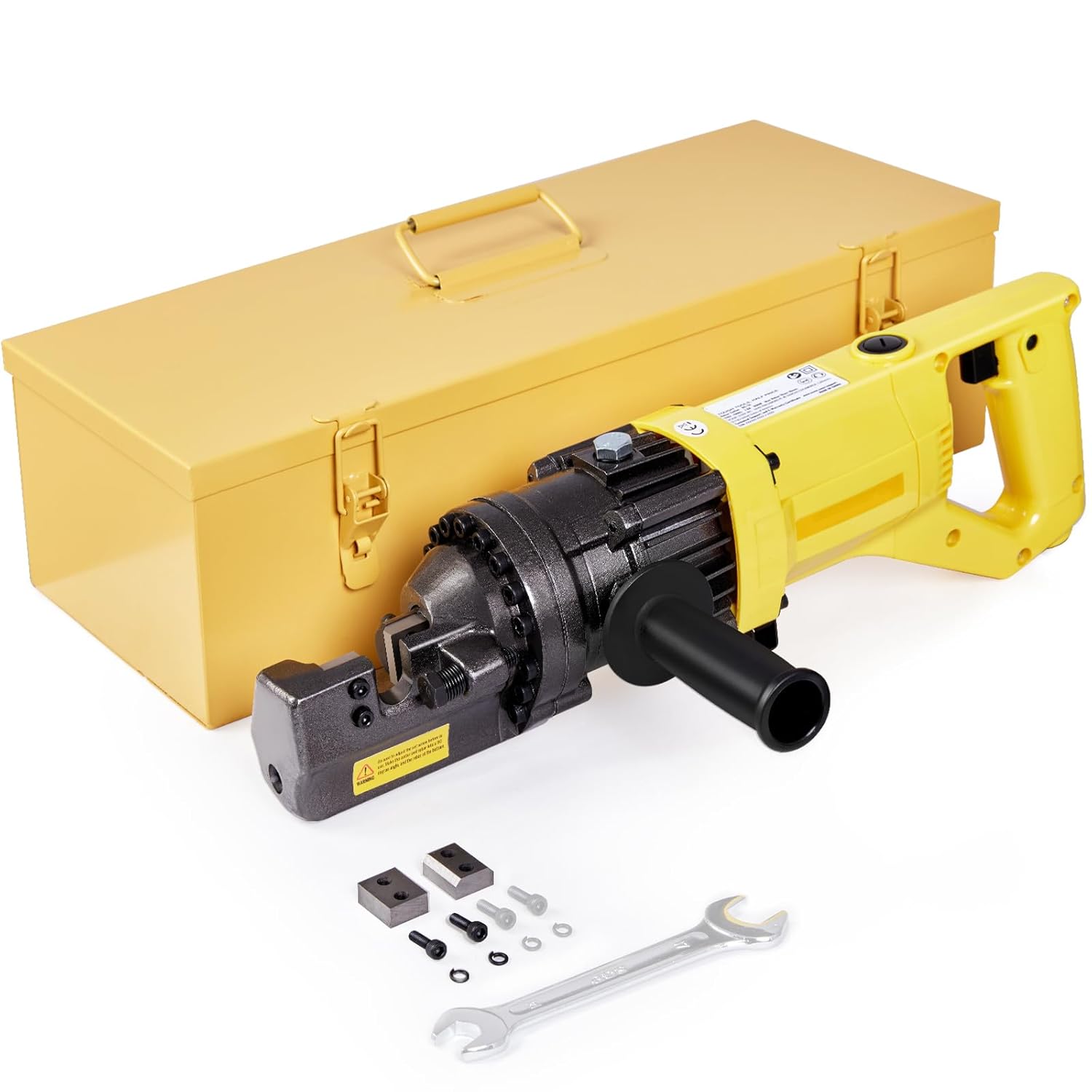 Happybuy Electric Hydraulic Rebar Cutter,900W Portable Electric Rebar Cutter,Cutting up to 5/8 Inch #5 4-16mm Rebar within 3 Seconds,110V,with Easy to Carry Stainless Box(900W RC-16)-0