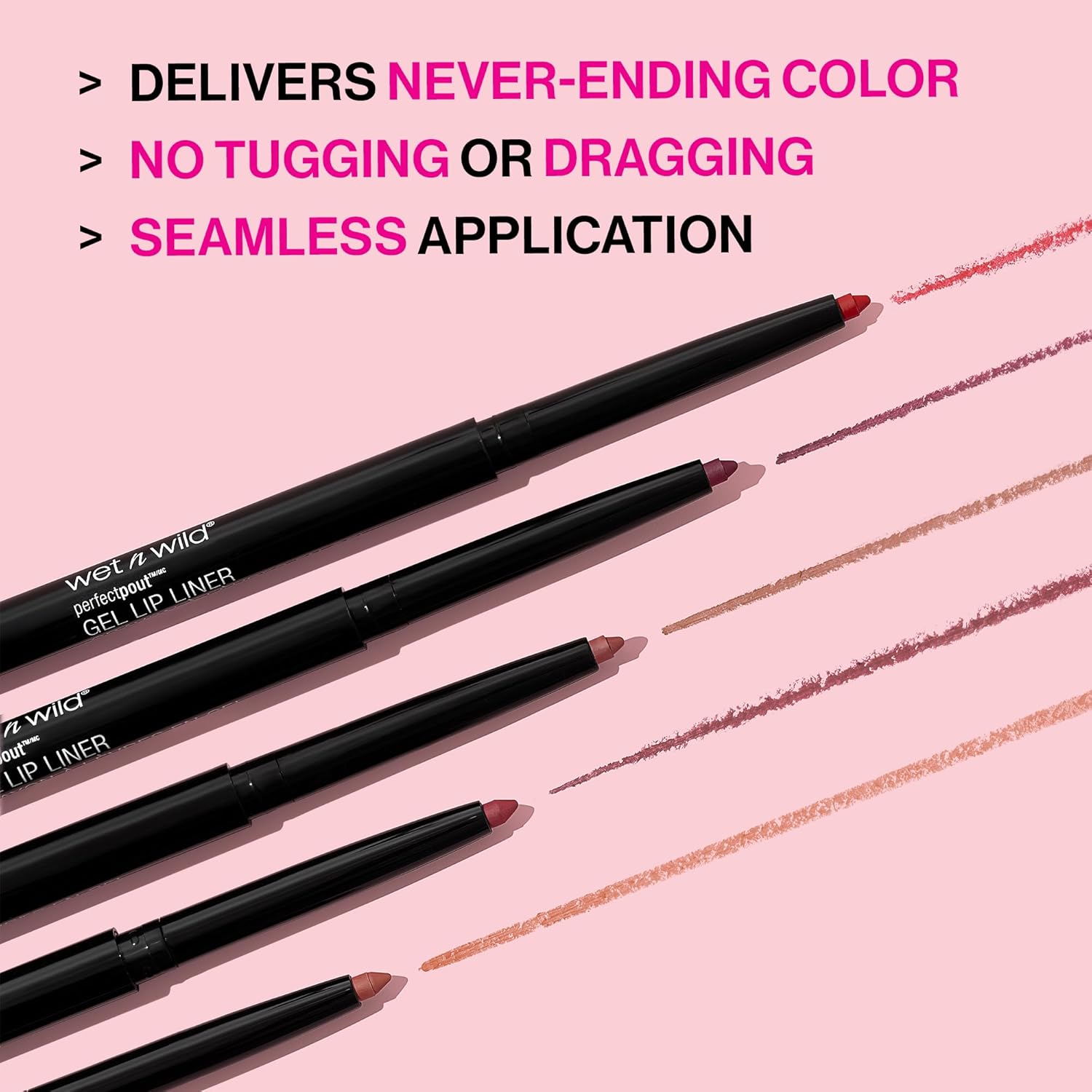 wet n wild Perfect Pout Matte Retractable Gel Lip Liner Pencil, Rich Creamy Long Lasting Color, Well-Defined and Flawless Application, Vegan & Cruelty-Free - Purple Lay Down the Mauves-1