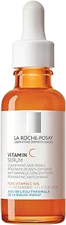 La Roche-Posay Pure Vitamin C Face Serum with Hyaluronic Acid & Salicylic Acid, Anti Aging Face Serum for Wrinkles & Uneven Skin Texture to Visibly Brighten & Smooth. Suitable for Sensitive Skin