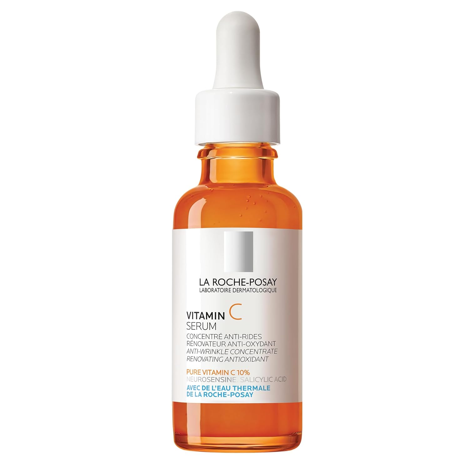 La Roche-Posay Pure Vitamin C Face Serum with Hyaluronic Acid & Salicylic Acid, Anti Aging Face Serum for Wrinkles & Uneven Skin Texture to Visibly Brighten & Smooth. Suitable for Sensitive Skin-0