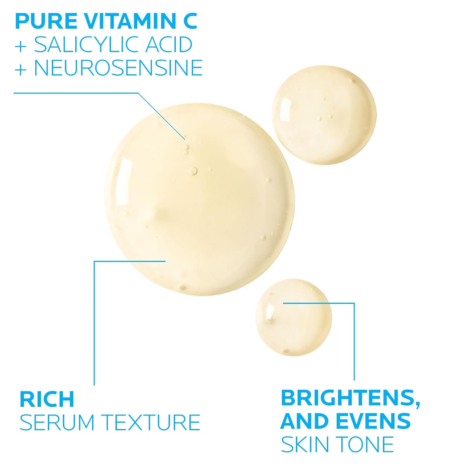 La Roche-Posay Pure Vitamin C Face Serum with Hyaluronic Acid & Salicylic Acid, Anti Aging Face Serum for Wrinkles & Uneven Skin Texture to Visibly Brighten & Smooth. Suitable for Sensitive Skin-3