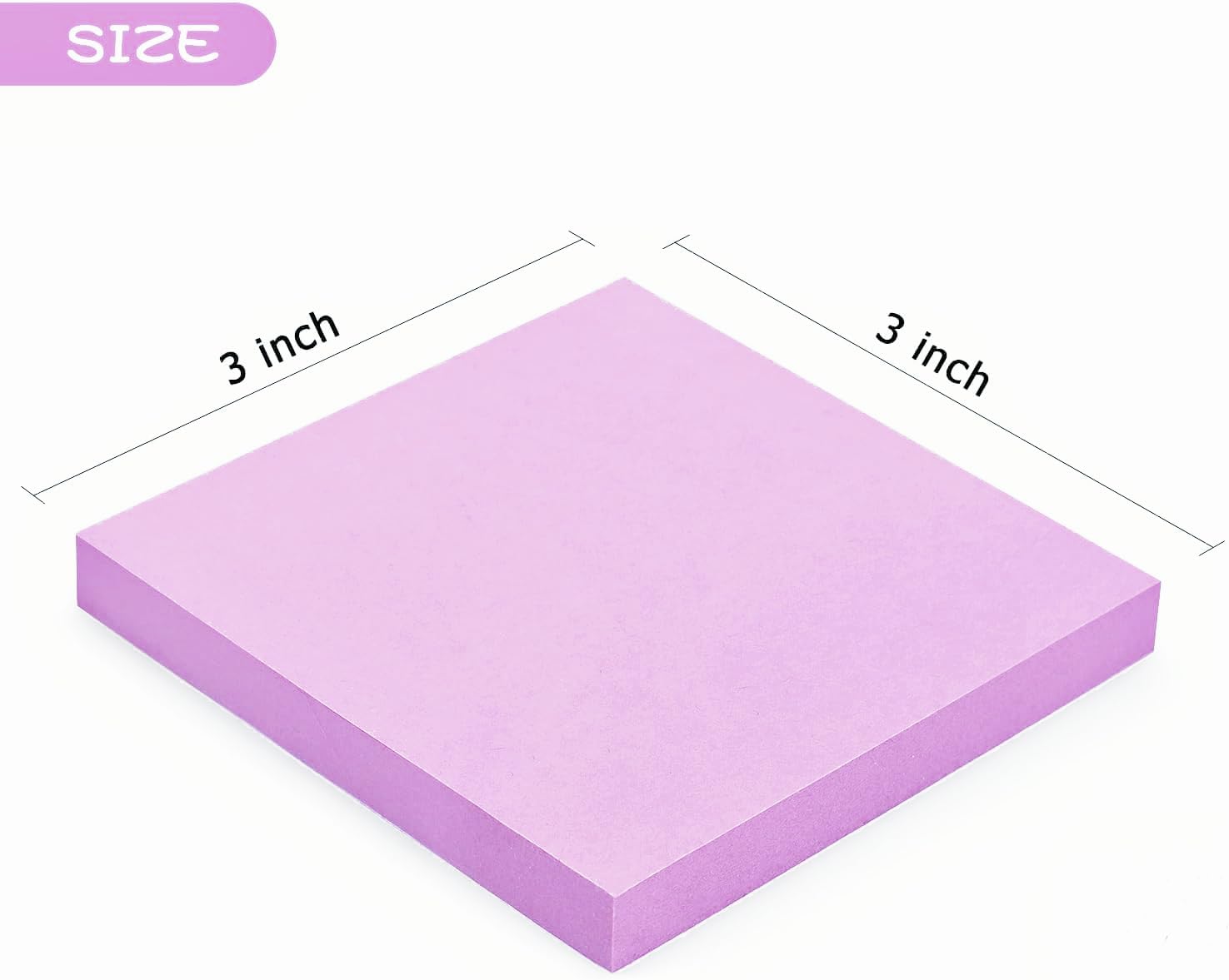 Early Buy Sticky Notes 3x3 Self-Stick Notes 6 Pastel Color 6 Pads, 100 Sheets/Pad-1