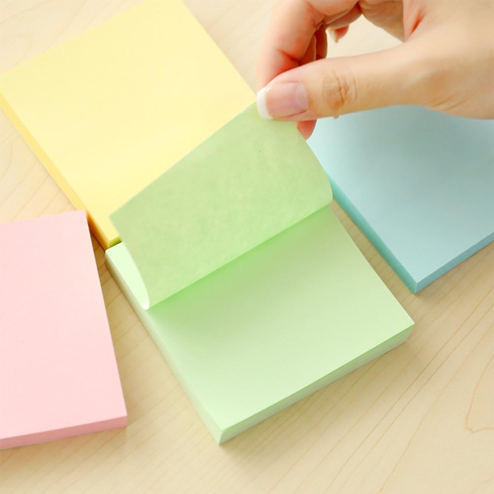 Early Buy Sticky Notes 3x3 Self-Stick Notes 6 Pastel Color 6 Pads, 100 Sheets/Pad-2