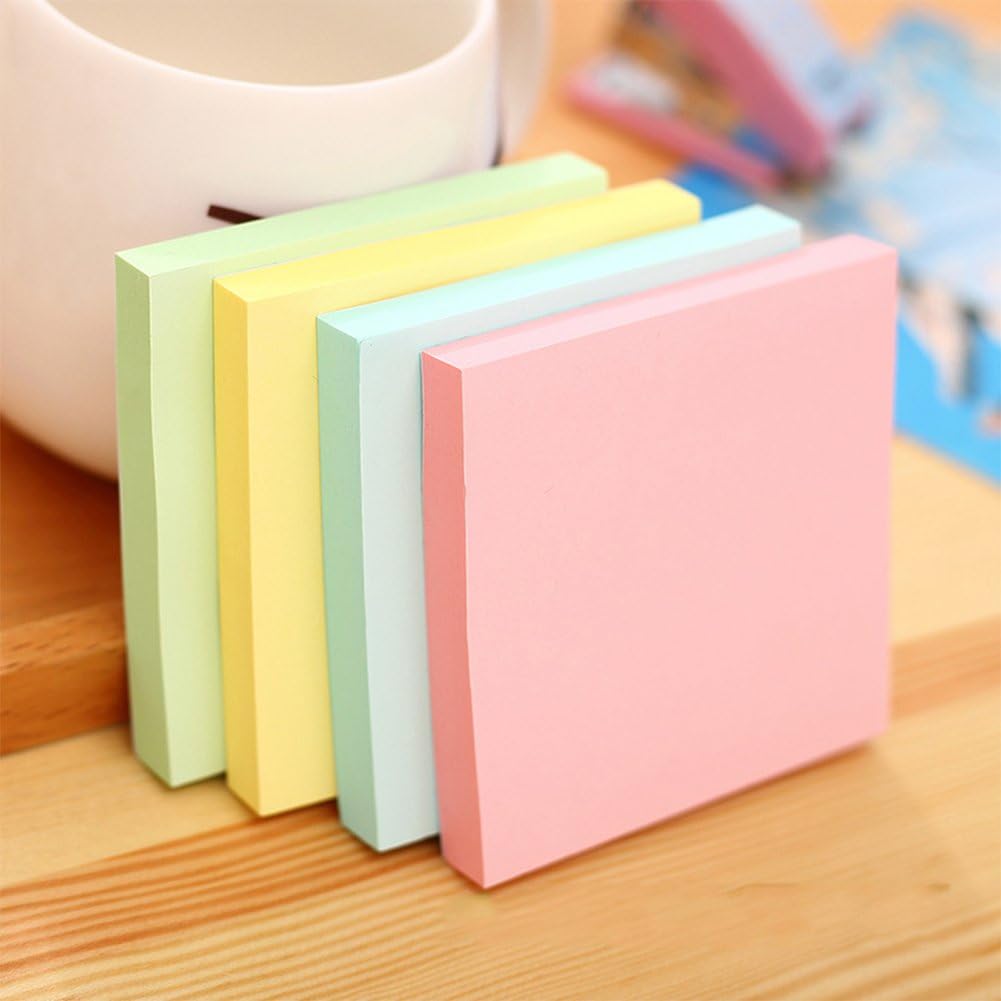 Early Buy Sticky Notes 3x3 Self-Stick Notes 6 Pastel Color 6 Pads, 100 Sheets/Pad-4