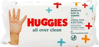 HUGGIES Baby Wipes, All Over Clean, 3 Refills With Resealable Tape Top, 168CT