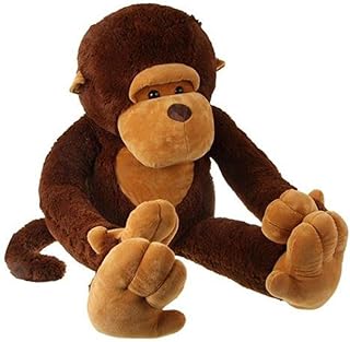 Large Stuffed Monkey Giant Monkey Stuffed Animal Big Stuffed Gorilla Plush Toy Gifts for Kids and Girlfriends (43.3 Inches)