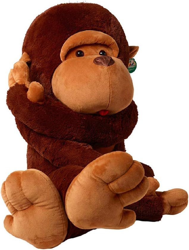 Large Stuffed Monkey Giant Monkey Stuffed Animal Big Stuffed Gorilla Plush Toy Gifts for Kids and Girlfriends (43.3 Inches)-1