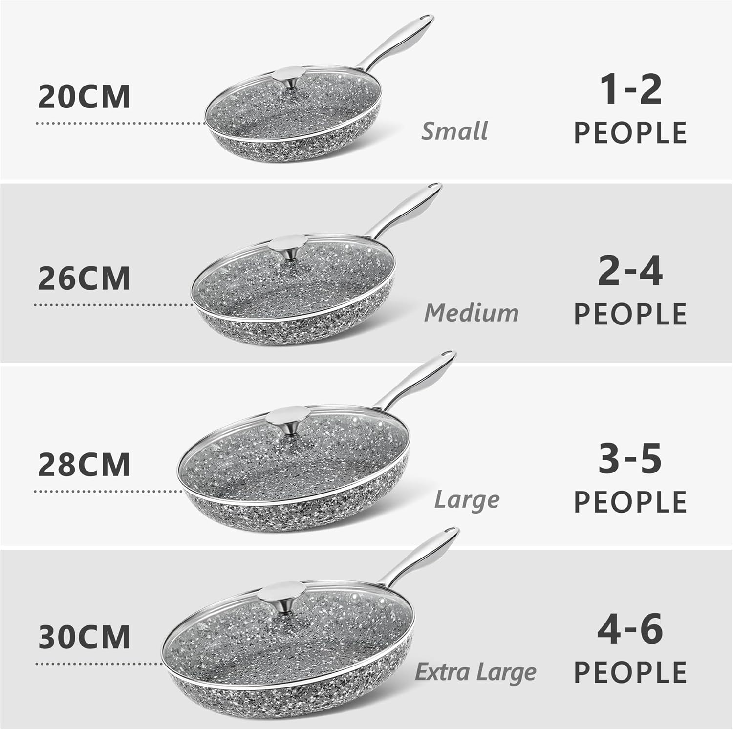 MICHELANGELO 10 Inch Frying Pan with Lid, Nonstick Stone Frying Pan with Non toxic Stone-Derived Coating, Granite Frying Pan, Nonstick Frying Pans with Lid, Stone Skillets, Induction Compatible-7