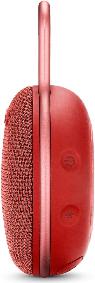 JBL Clip 3, Fiesta Red - Waterproof, Durable & Portable Bluetooth Speaker - Up to 10 Hours of Play - Includes Noise-Cancelling Speakerphone & Wireless Streaming-2