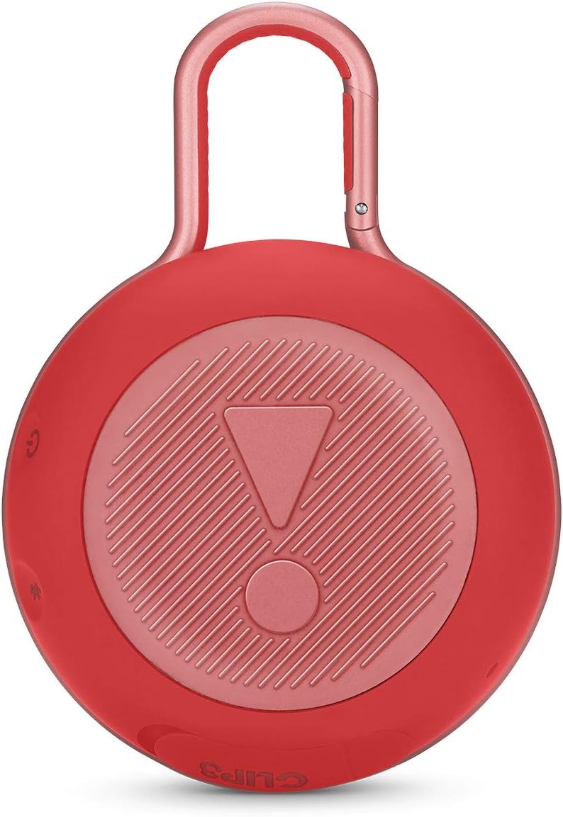 JBL Clip 3, Fiesta Red - Waterproof, Durable & Portable Bluetooth Speaker - Up to 10 Hours of Play - Includes Noise-Cancelling Speakerphone & Wireless Streaming-3