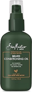 SheaMoisture Beard Conditioning Oil for a Full Beard Maracuja Oil and Shea Butter to Moisturize and Soften 3.2 oz