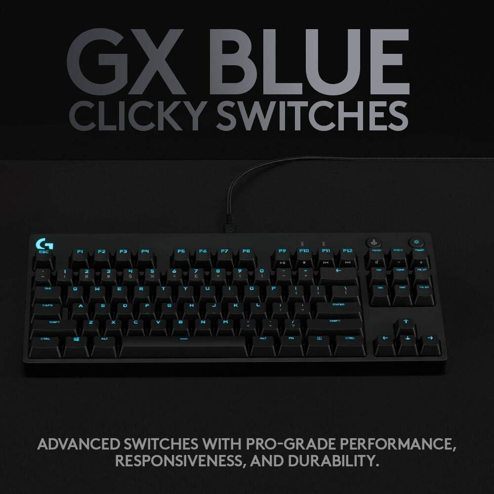 Logitech G PRO Mechanical Gaming Keyboard, Ultra Portable Tenkeyless Design, Detachable Micro USB Cable, 16.8 Million Color LIGHTSYNC RGB Backlit Keys-2