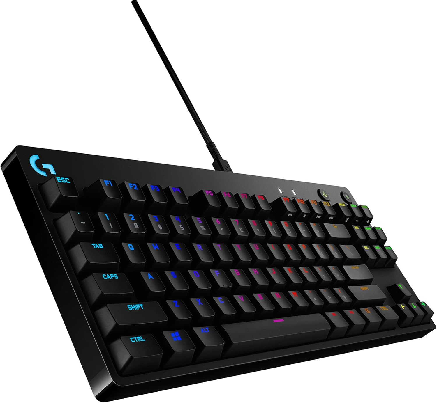 Logitech G PRO Mechanical Gaming Keyboard, Ultra Portable Tenkeyless Design, Detachable Micro USB Cable, 16.8 Million Color LIGHTSYNC RGB Backlit Keys-3