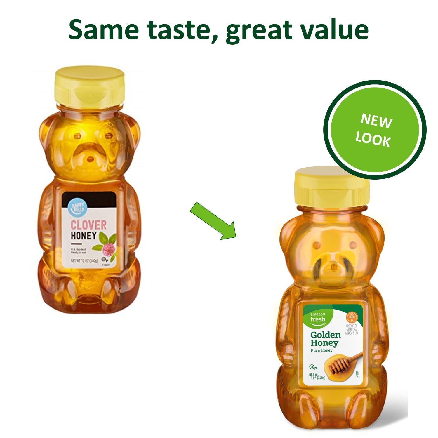 Amazon Fresh, Golden Honey, 12 Oz (Previously Happy Belly, Packaging May Vary)-1