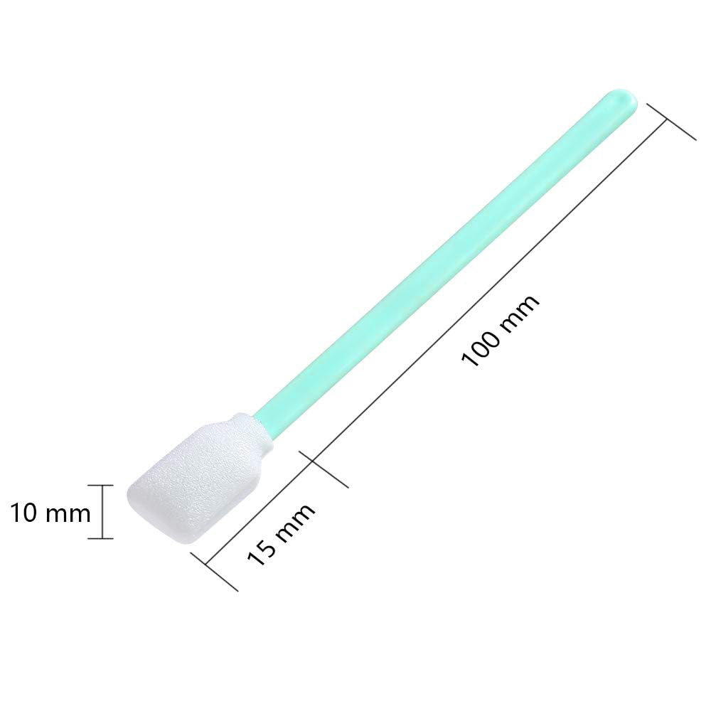 100pc 5.11" Square Rectangle Foam Cleaning Swab Sticks for Solvent Format Inkjet Printer Roland Optical Equipment-2