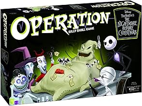 Operation: Disney The Nightmare Before Christmas Board Game | Collectible Operation Game | Featuring Oogie Boogie & Nightmare Before Christmas Artwork, 1+ Players