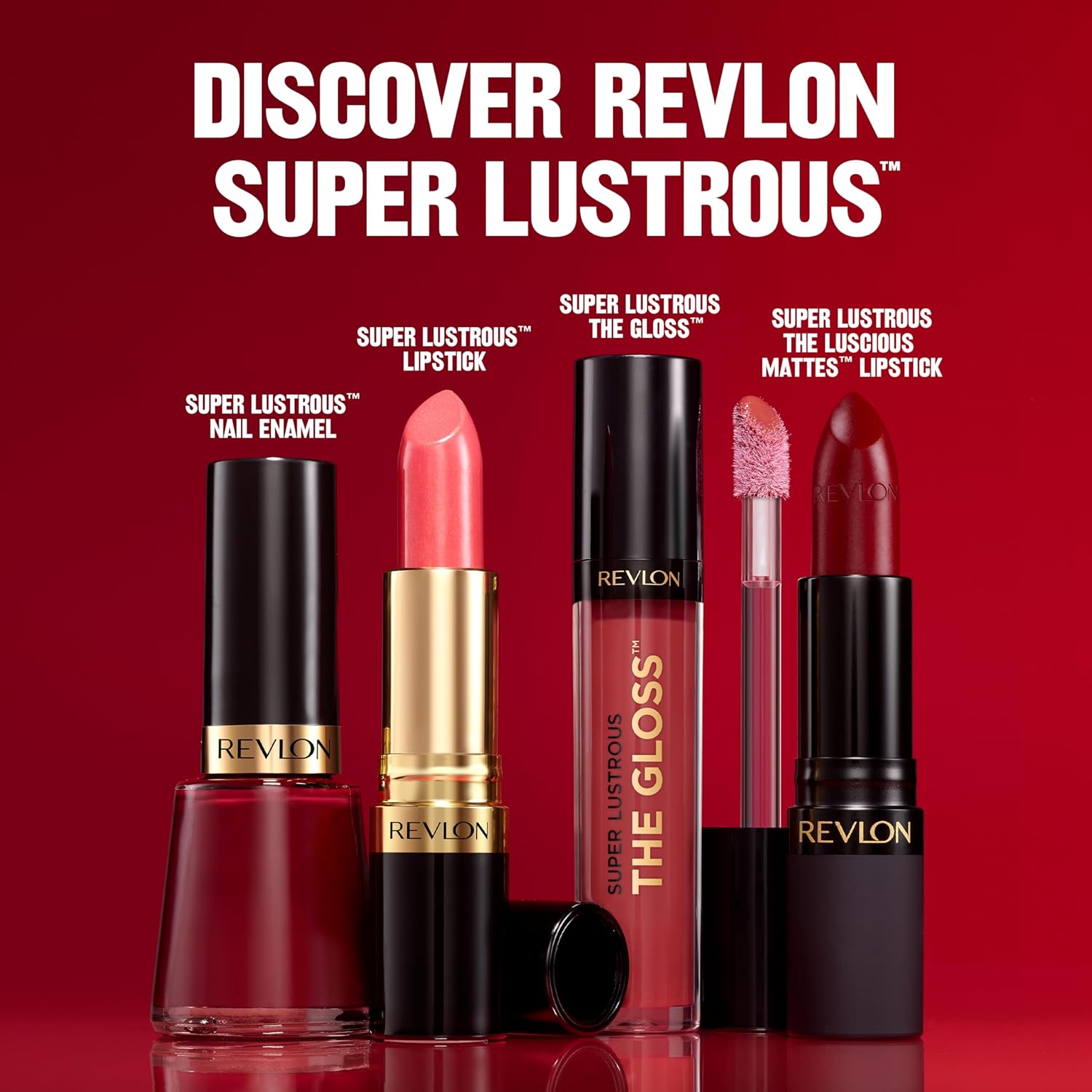 Revlon Lip Gloss, Super Lustrous The Gloss, Non-Sticky, High Shine Finish, 203 Lean In-10