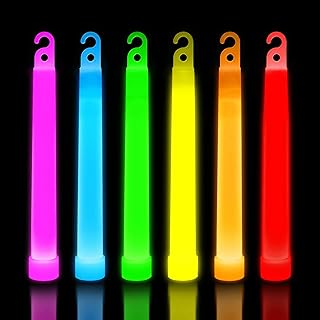 30 Ultra Bright Glow Sticks in Bulk - Multi Use Glowsticks for Parties, Camping, Emergency Light and Survival Kit with 12 Hours Duration