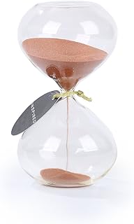 SWISSELITE Puff Sand Timer, Hourglass Sand Timers, Inspired Glass for Home, Desk, Office Decor