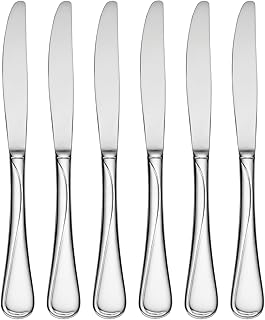 Oneida Flight Stainless Steel 18/10 Dinner Knives (Dinner Knives, Set of 6)