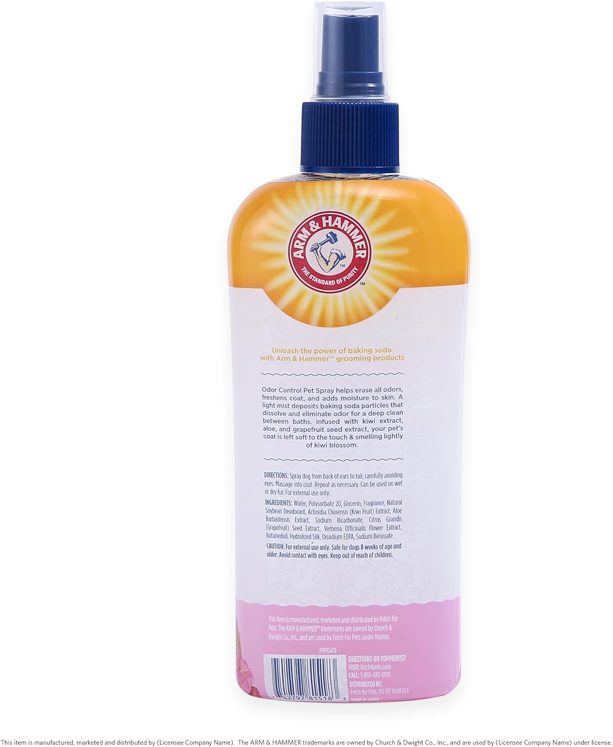 Arm & Hammer for Pets Super Deodorizing Spray for Dogs | Best Odor Eliminating Spray for All Dogs & Puppies | Fresh Kiwi Blossom Scent That Smells Great, 8 Ounces-4