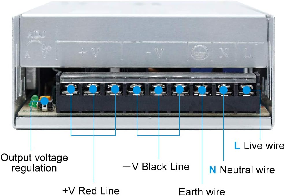 inShareplus 12V 33A 400W, DC Universal Regulated Switching Power Supply, Converter AC 100-240V to DC 12 Volt LED Driver, Transformer, Adapter for LED Strip Light, 3D Printer, Radio, Computer Project-3