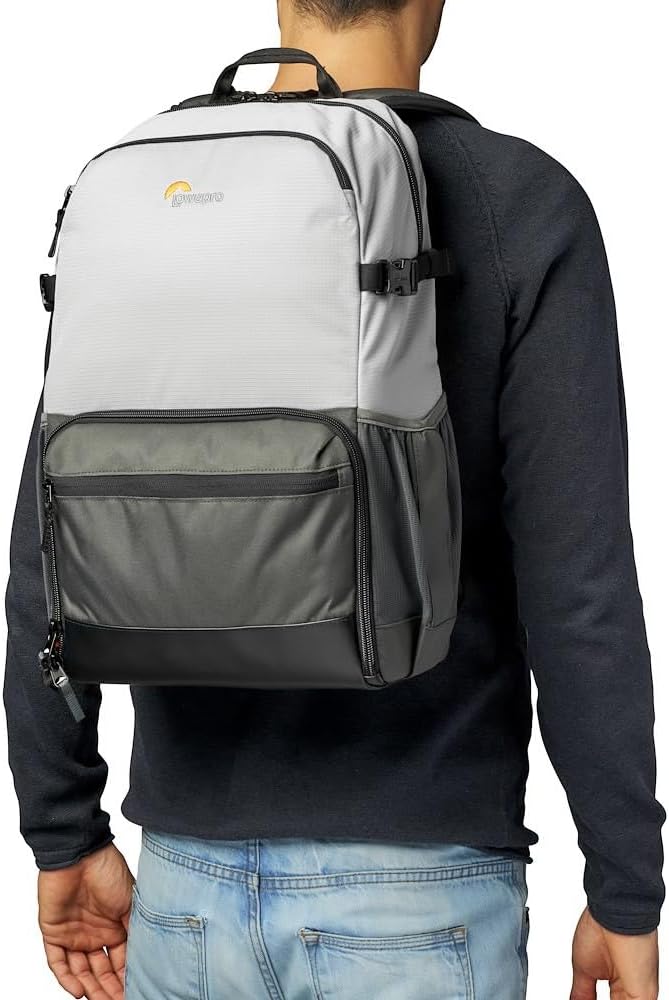 Lowepro LP37238-PWW Truckee BP 250 LX Outdoor Camera Backpack, Fits 15 inch Tablet, for Compact DSLR/Mirrorless, for Sony, Canon, Nikon, 1-2 Lenses, Gimbal, Video Drone, DJI, Osmo, Mavic, Light Grey-5