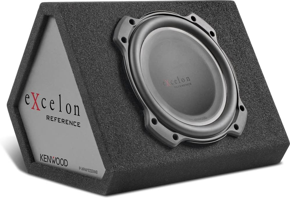 Kenwood Excelon P-XRW1002WB 10" Oversized Subwoofer with Sealed Wedge-Style Enclosure-0