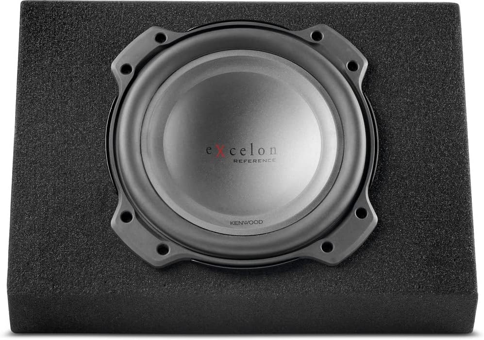 Kenwood Excelon P-XRW1002WB 10" Oversized Subwoofer with Sealed Wedge-Style Enclosure-1