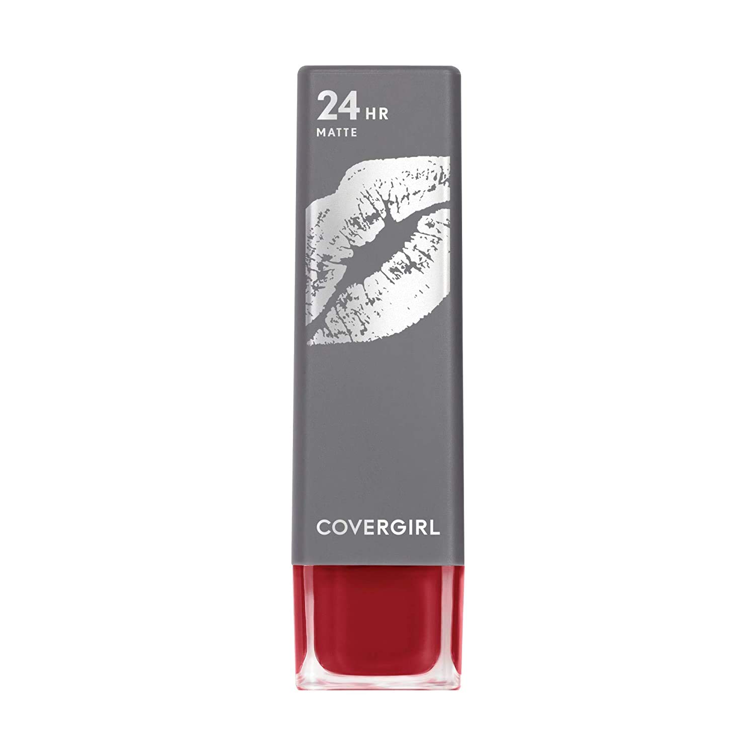 COVERGIRL Exhibitionist Ultra-Matte Lipstick, The Real Thing, 1 Count, Pack of 1, Lipstick, Red Lipstick, Long Lasting Lipstick, Matte Lipstick, No Cracking or Flaking, Increases Lip Moisture-1