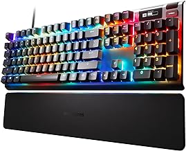 SteelSeries Apex Pro HyperMagnetic Gaming Keyboard — Adjustable Actuation — OLED Screen — RGB – USB Passthrough​