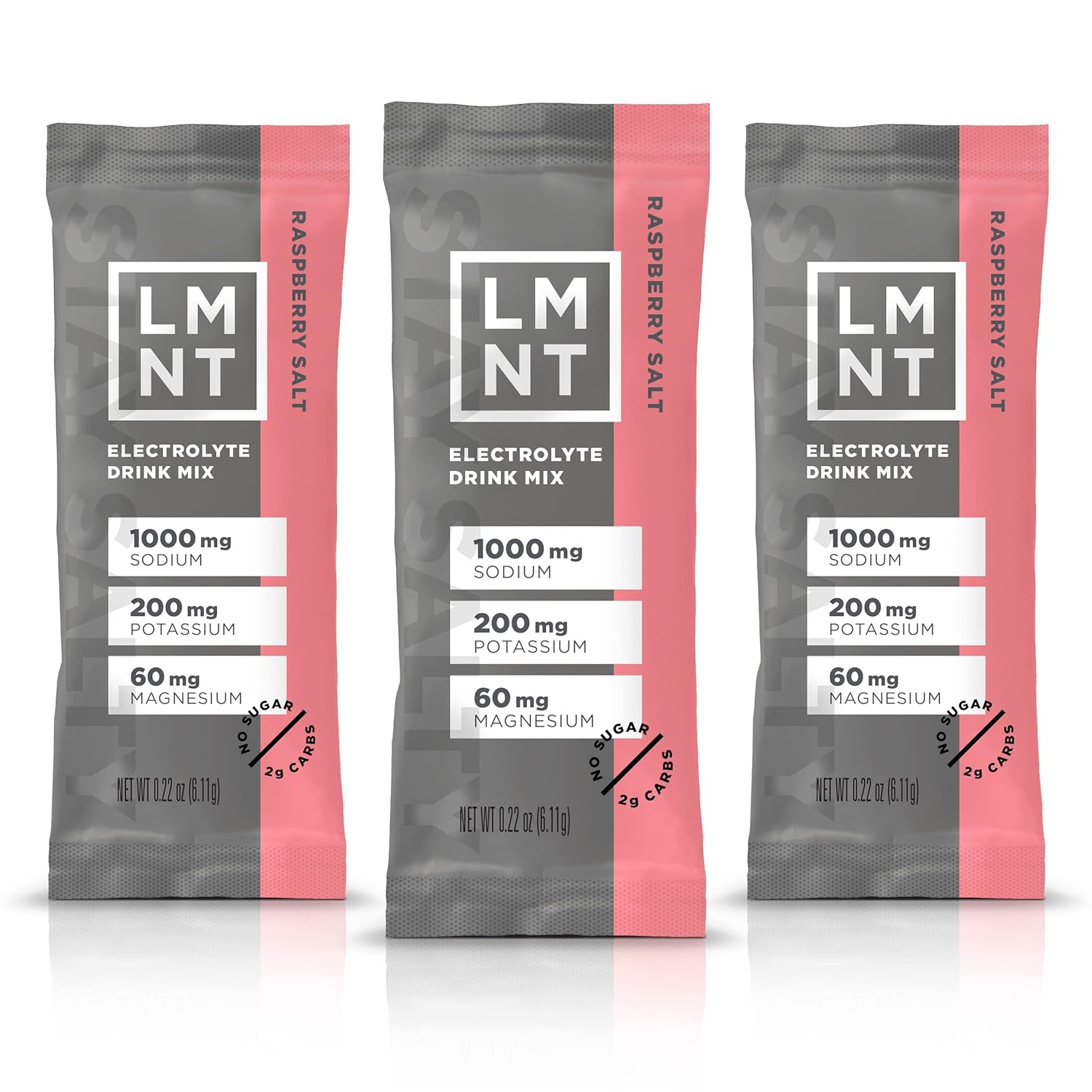 LMNT Zero Sugar Electrolytes - Raspberry Salt | Drink Mix | 30 Count-0