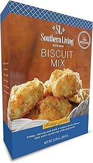 Southern Living Gourmet Cheesy Garlic Biscuit Mix, Easy-to-Bake Delight, Dinner Biscuits, Breakfast Biscuits, Baking Mix, Pantry Staple, Makes 10 Biscuits