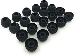 10 Pairs Medium Silicone Replacement Earbud Ear Buds Tips – Black