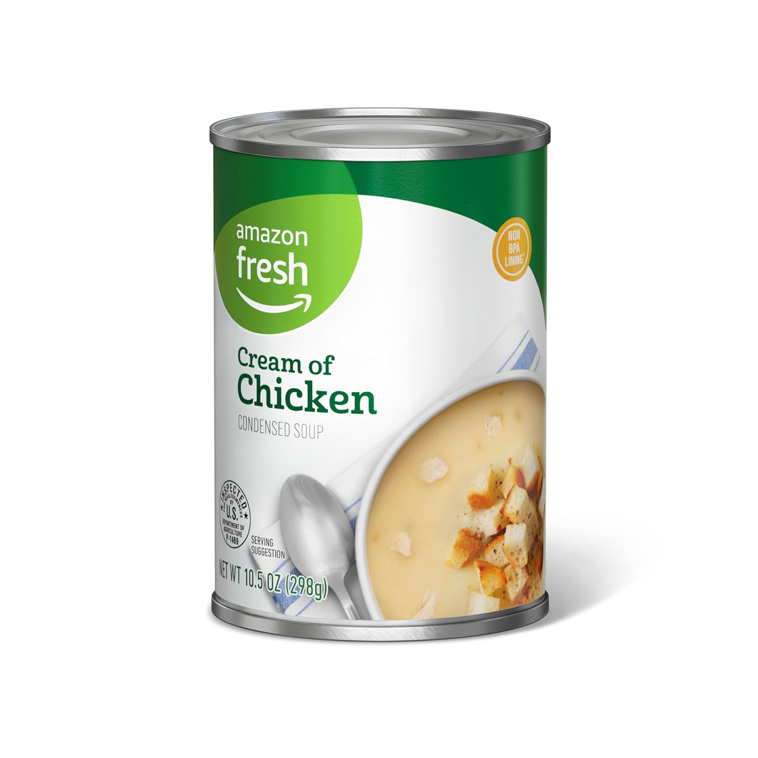 Amazon Fresh, Condensed Cream Of Chicken Soup, 10.5 Oz (Previously Happy Belly, Packaging May Vary)-0