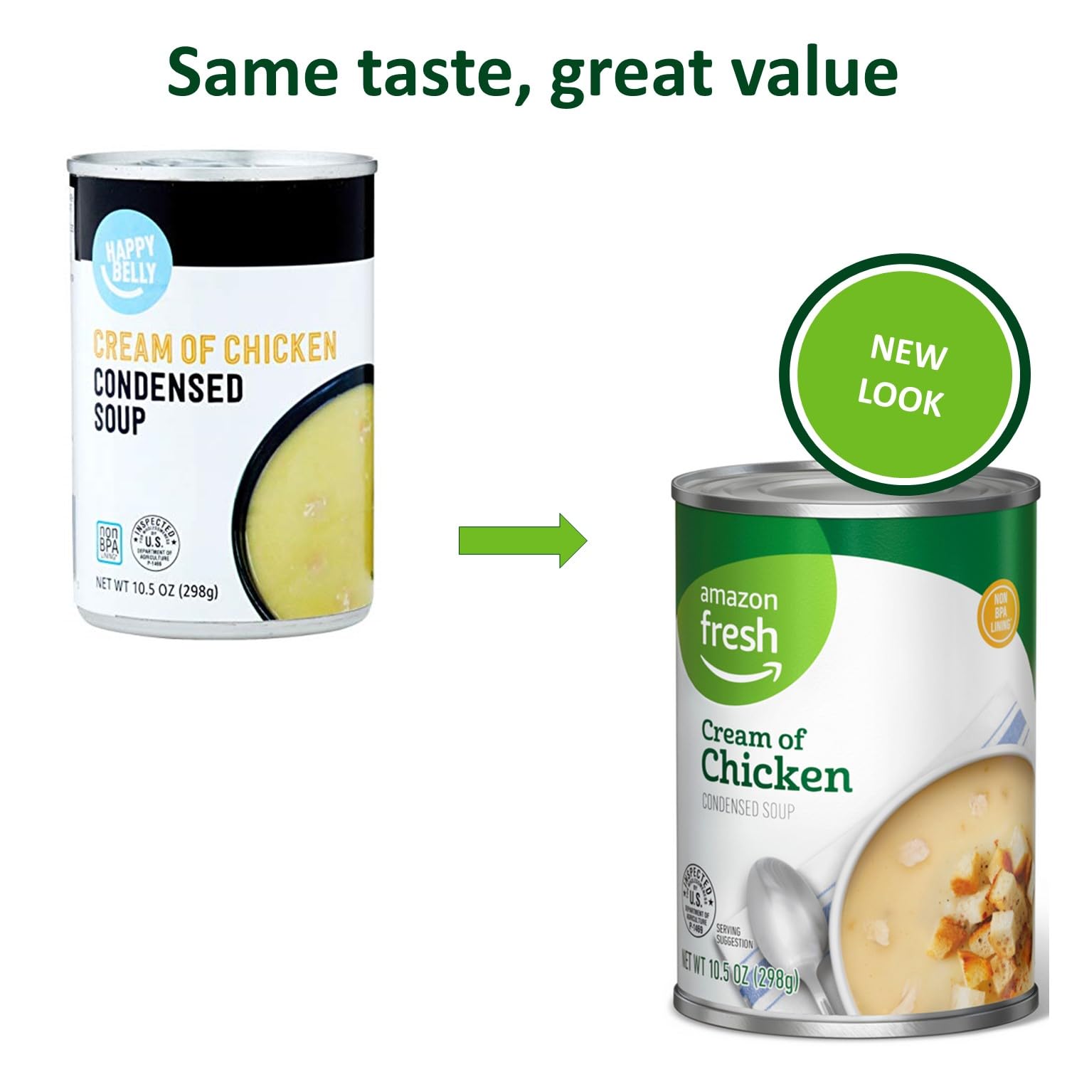 Amazon Fresh, Condensed Cream Of Chicken Soup, 10.5 Oz (Previously Happy Belly, Packaging May Vary)-1