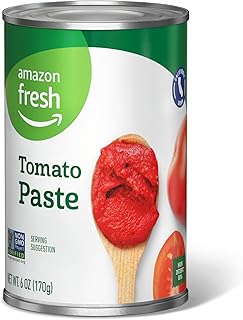 Amazon Fresh, Tomato Paste, 6 oz (Previously Happy Belly, Packaging May Vary)