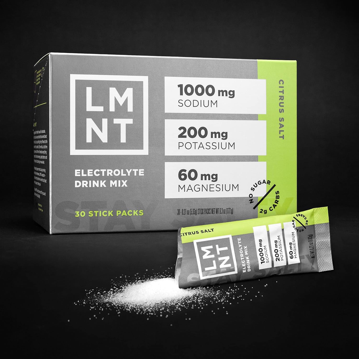 LMNT Zero Sugar Electrolytes - Citrus Salt | Drink Mix | 30-Count-2