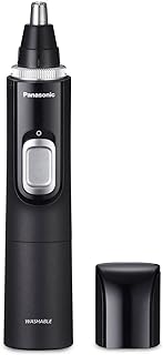 Panasonic Ear and Nose Hair Trimmer for Men with Vacuum Cleaning System, Powerful Motor and Dual-Edge Blades for Smoother Cutting, Wet/Dry – ER-GN70-K (Black)