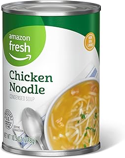 Amazon Fresh, Chicken Noodle, Condensed Soup, 10.5 Oz (Previously Happy Belly, Packaging May Vary)