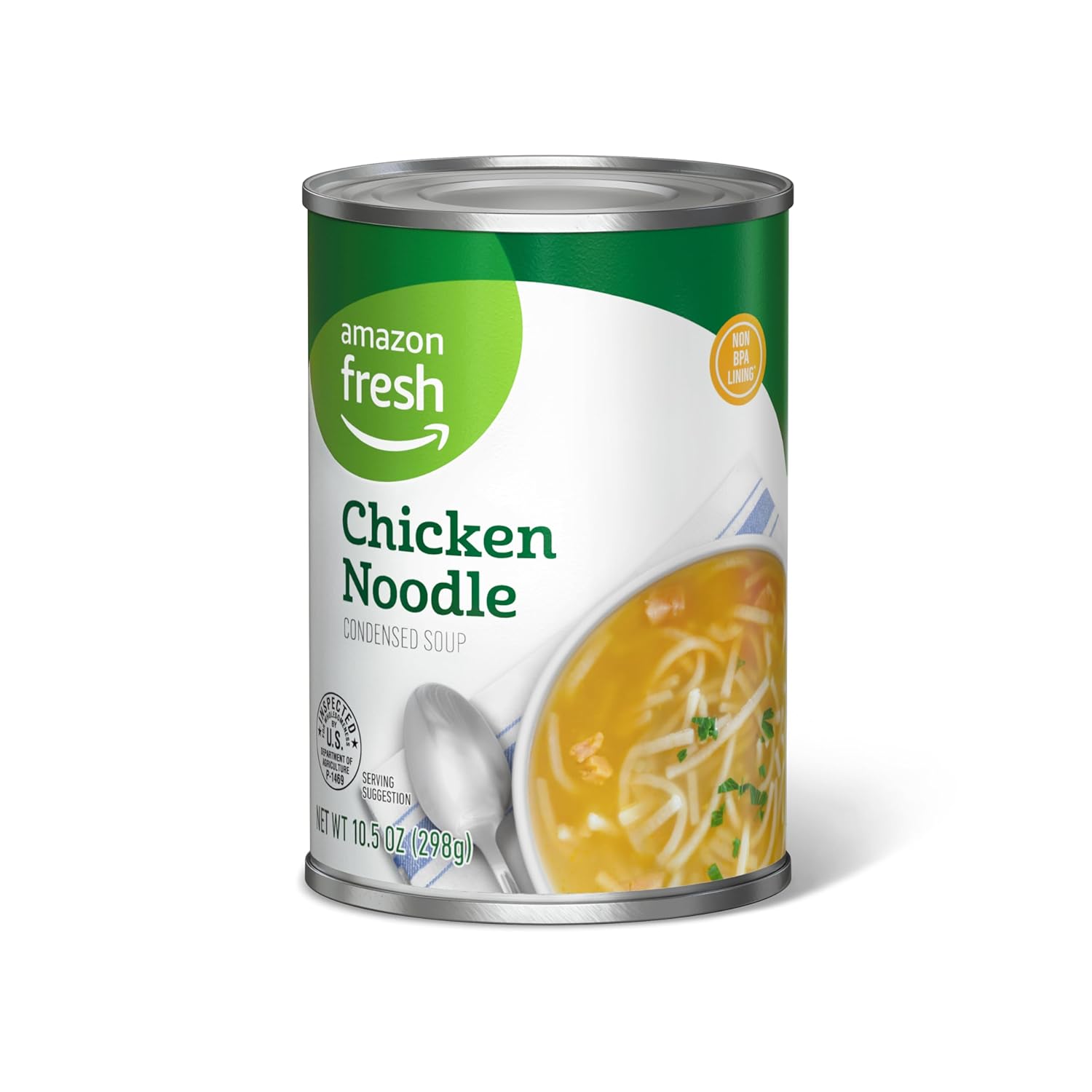 Amazon Fresh, Chicken Noodle, Condensed Soup, 10.5 Oz (Previously Happy Belly, Packaging May Vary)-0